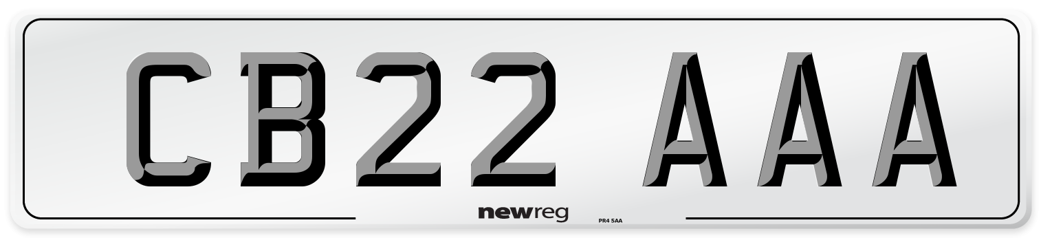 CB22 AAA Number Plate from New Reg